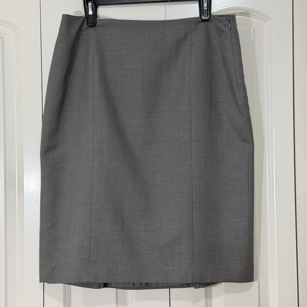 Evan Picone Classic Gray Pencil Skirt